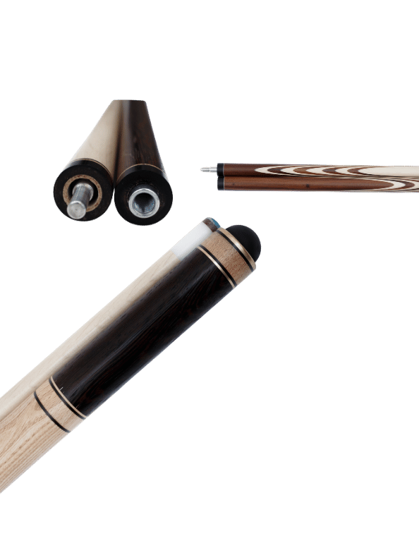 pool cue stick black background premium billiard cue product photo